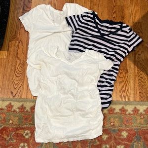 Lot of 3 medium maternity tshirts.